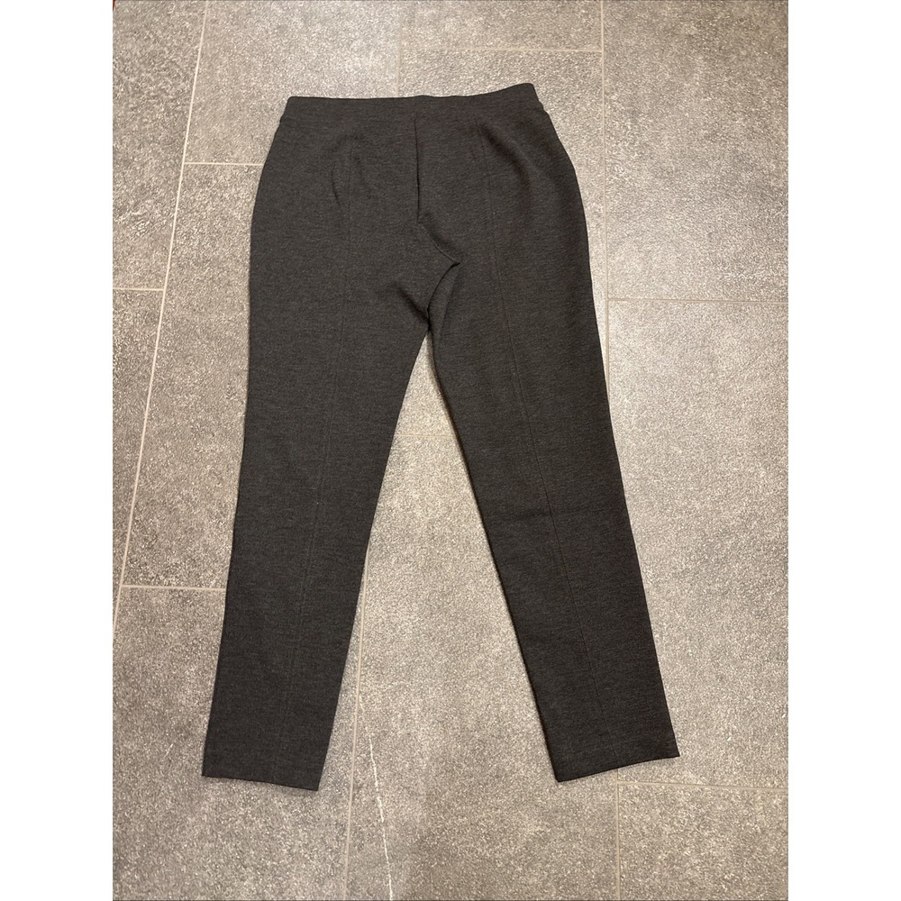 Talbots Petites Pants Women's M Gray Straight Leg Stretch Pull On Rayon Blend - Picture 6 of 8